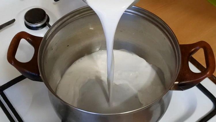 Milch zubereiten