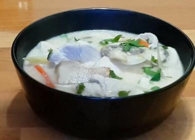 Thajská polévka recept  Tom Kha