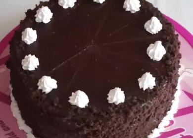 Шоколадова торта с череша 