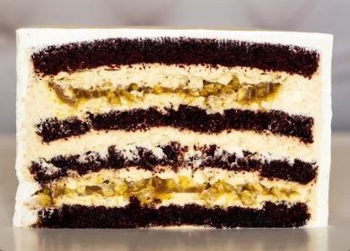„Snickers“ tortas su grietinėlės sūriu